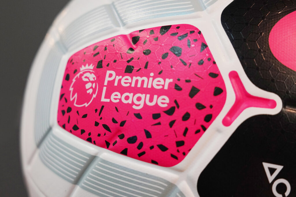 Football with Premier League logo