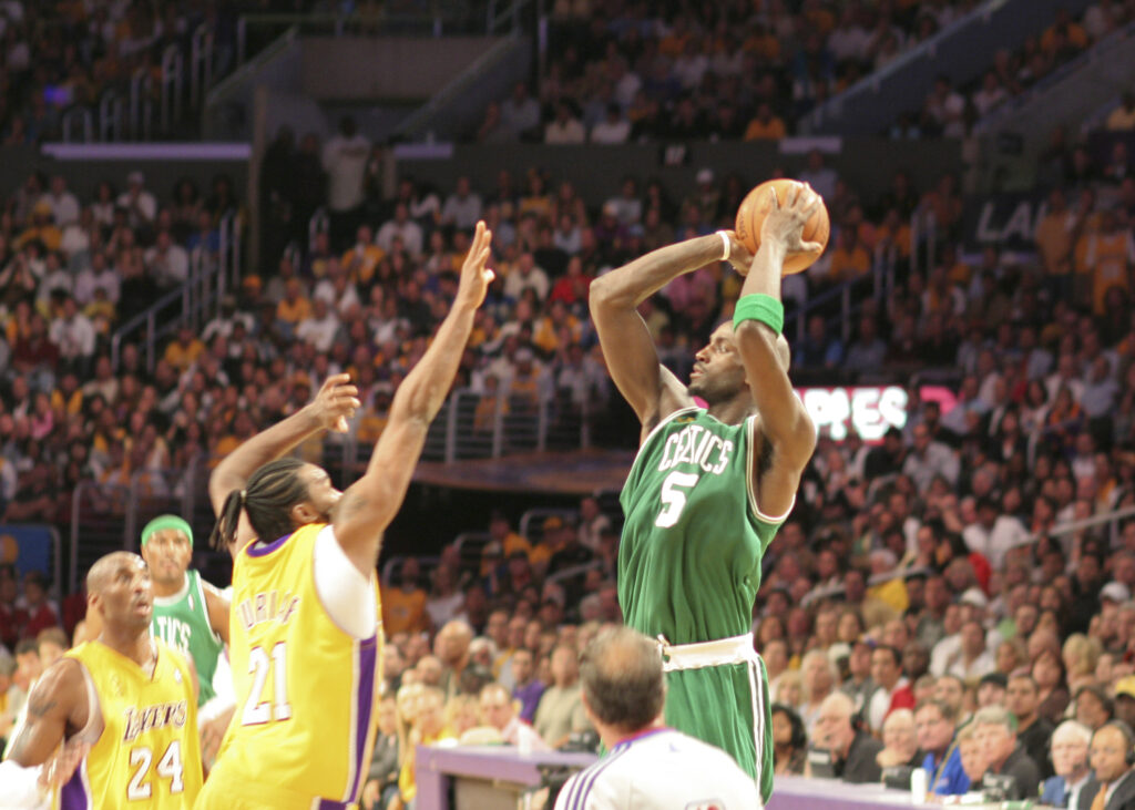 Basketball-Spiel: Celtics gegen Lakers